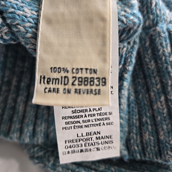 Blue Cable Knit Sweater - Picture 5 of 6